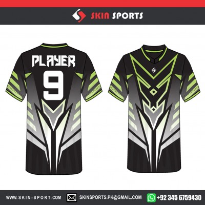 GREEN GREY MARK  SOCCER JERSEYS
